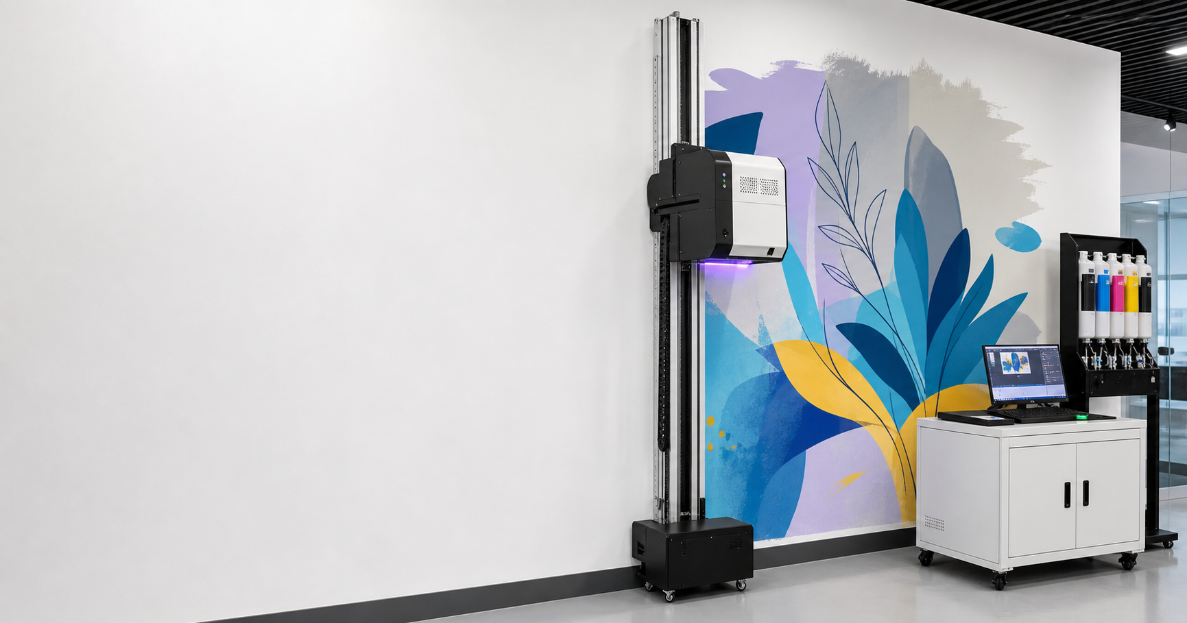 UV vertical wall printer machine for mural and interior wall printing